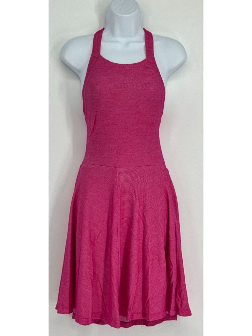 Hutch Pink Sleeveless Halter Tie-Back Dress M Open Back Flirty Party Festival